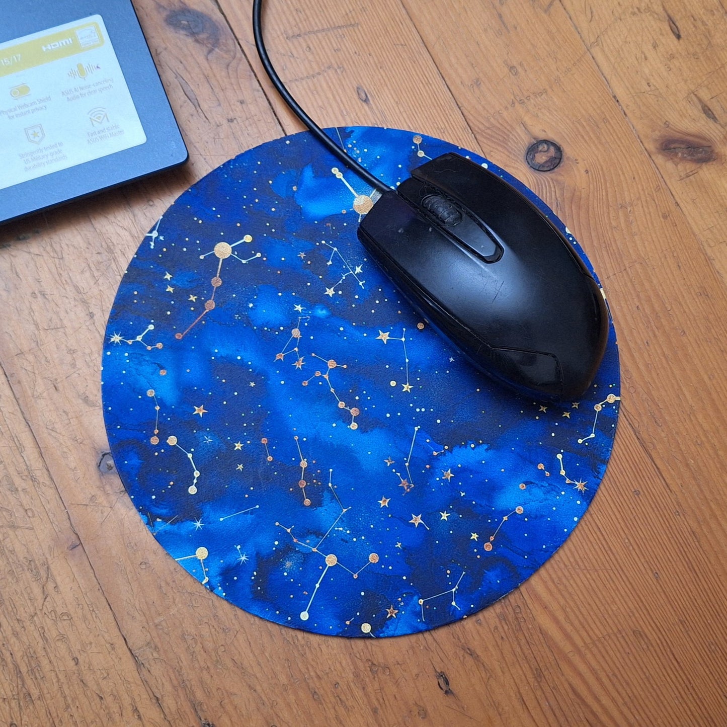 Milky Galaxy Round Mousepad