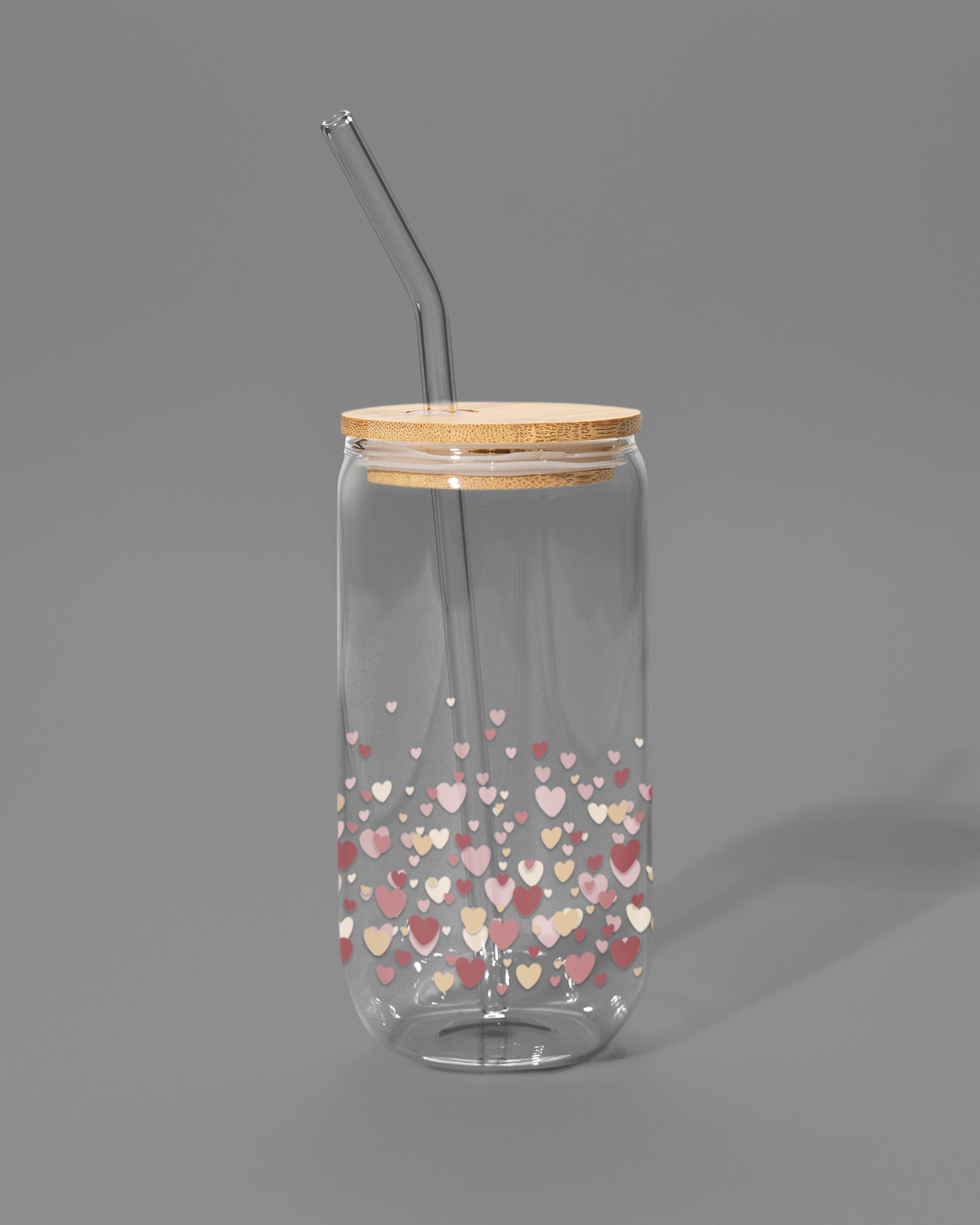 Small Hearts | Libbey-style Glass Can