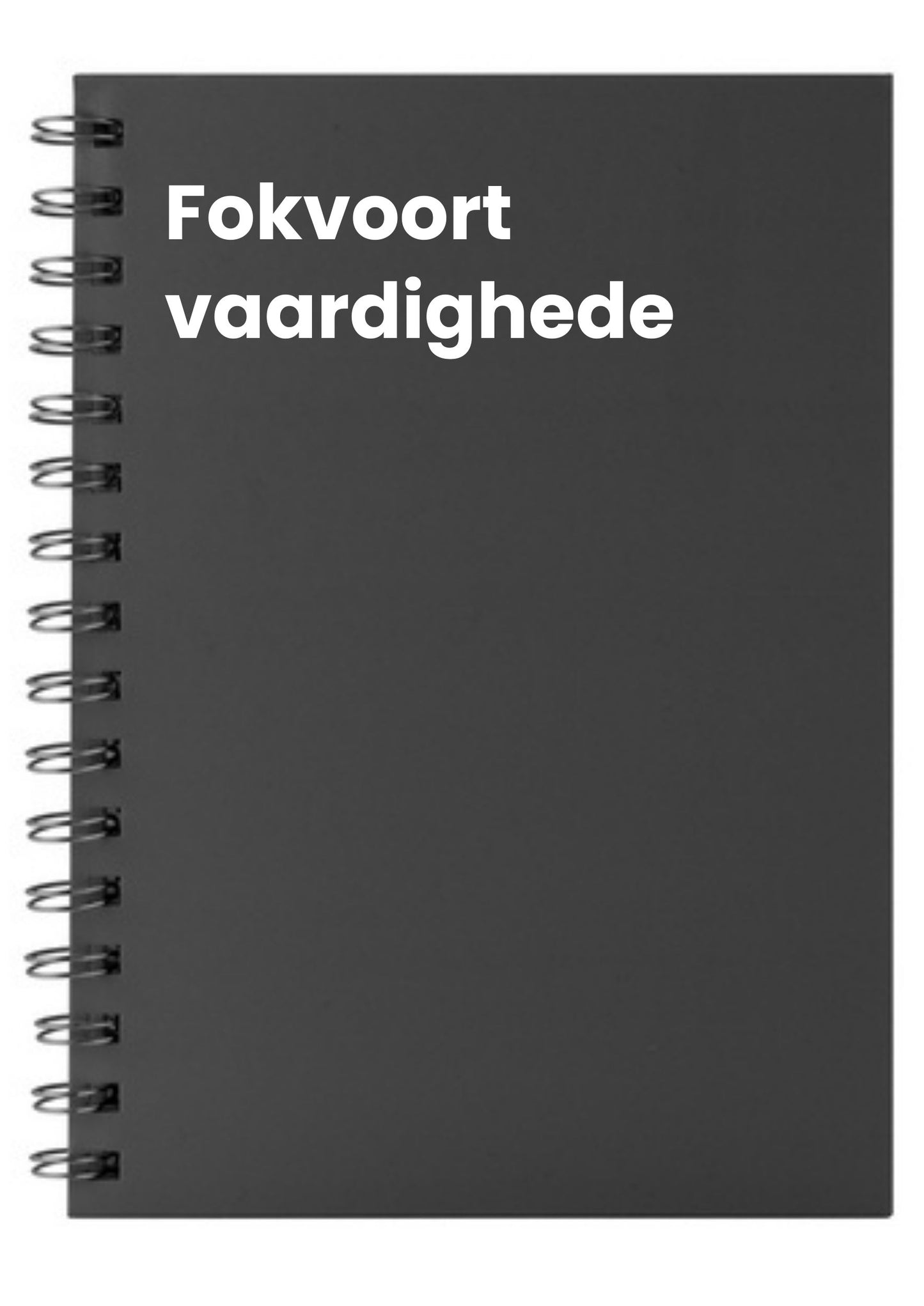 fokvoort vaardighede A5 Notebook