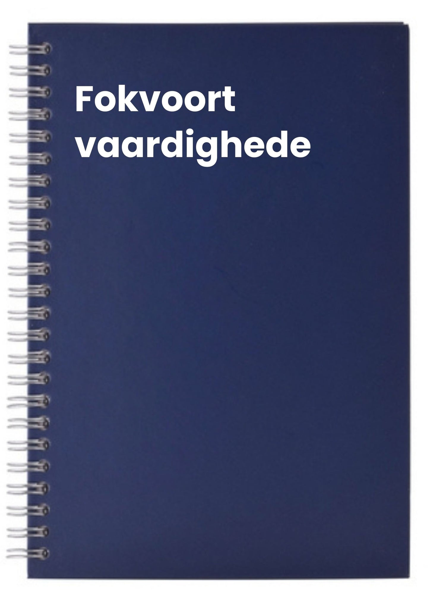 fokvoort vaardighede A5 Notebook