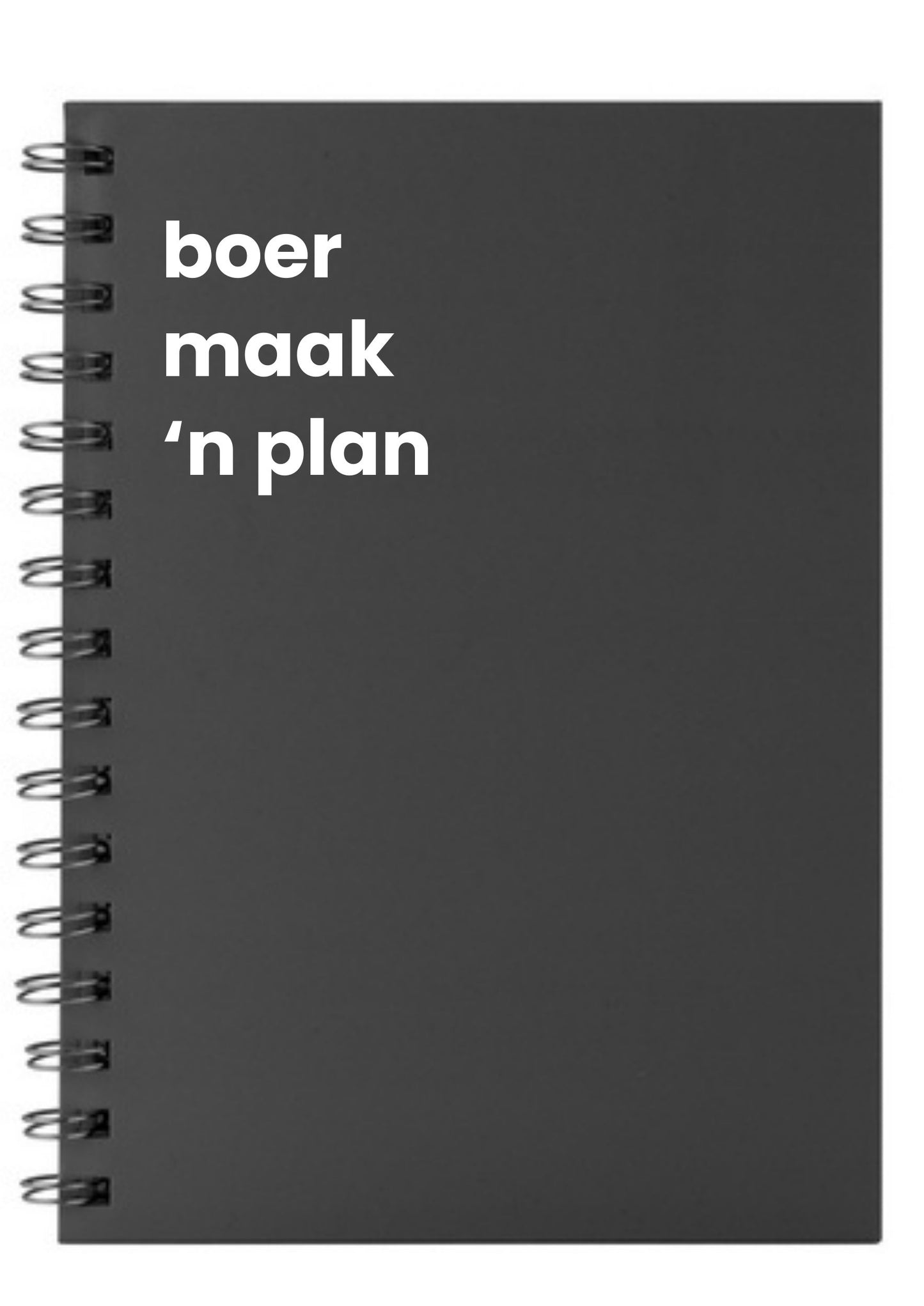 boer maak 'n plan A5 Notebook