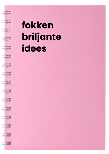 fokken briljante idees A5 Notebook