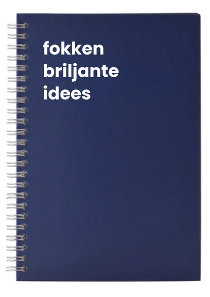 fokken briljante idees A5 Notebook