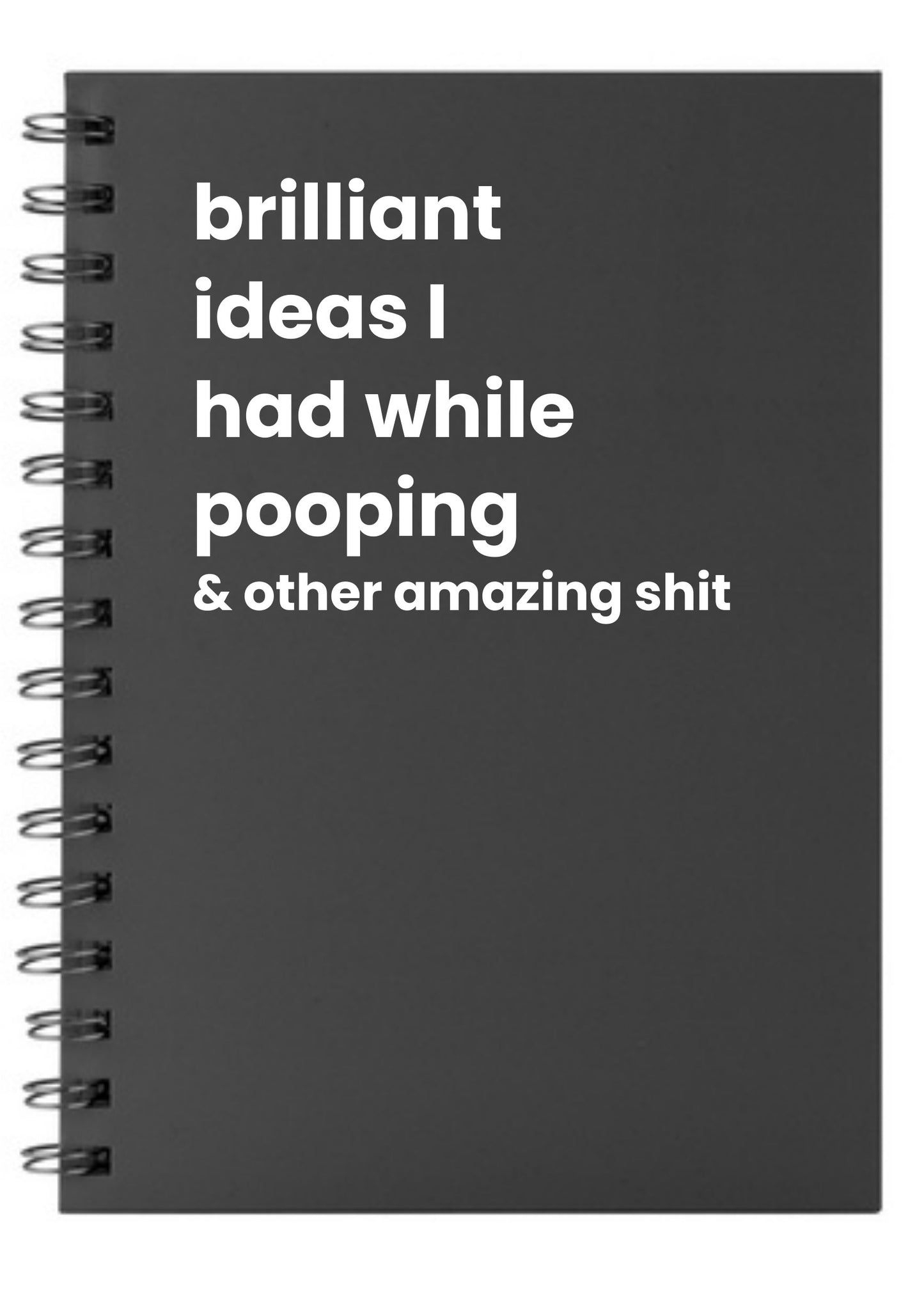 brilliant ideas I had while pooping A5 Notebook