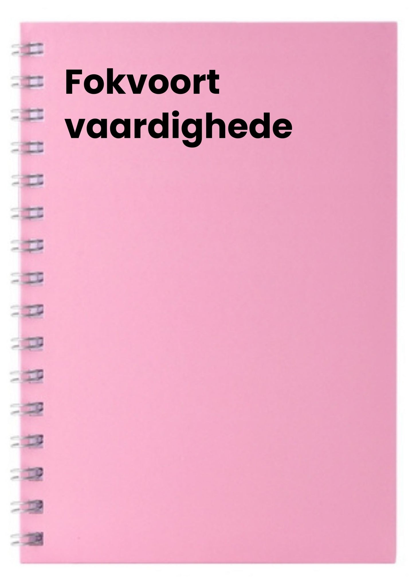 fokvoort vaardighede A5 Notebook