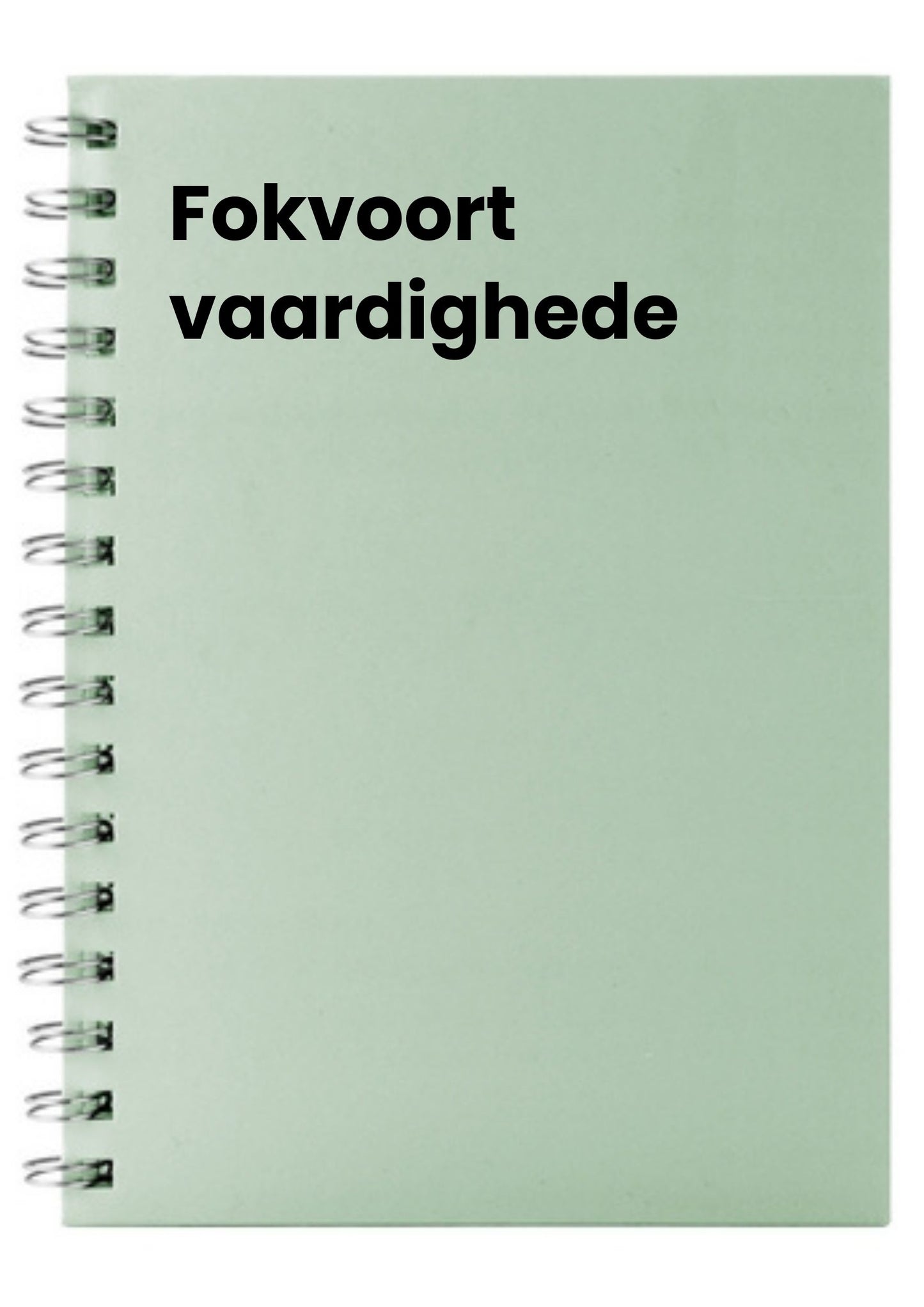 fokvoort vaardighede A5 Notebook