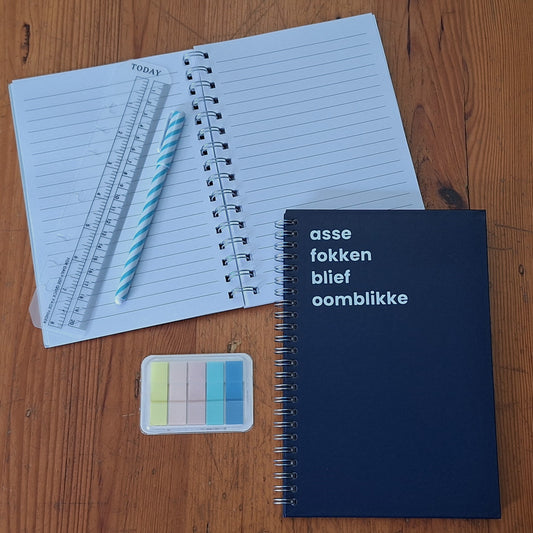 asse fokken blief oomblikke A5 Notebook