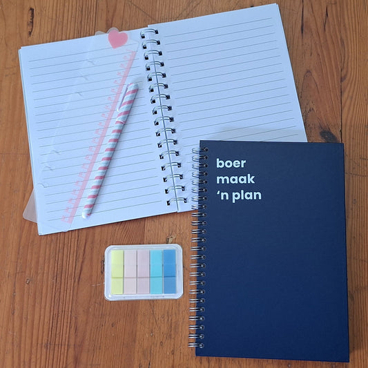 boer maak 'n plan A5 Notebook