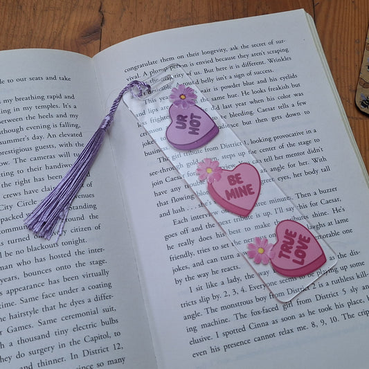 Candy Hearts | Acrylic Bookmark