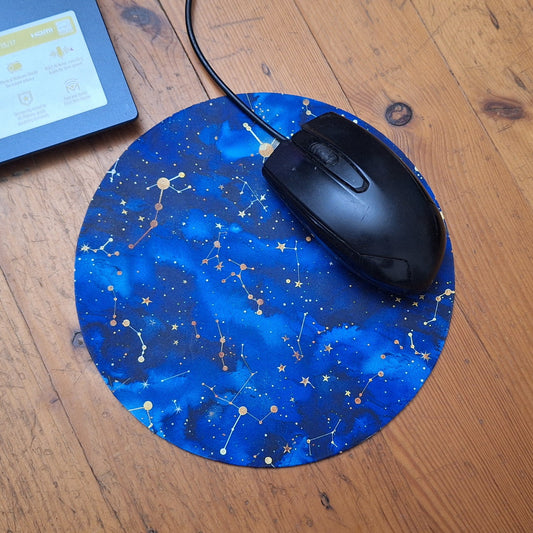 Milky Galaxy Round Mousepad
