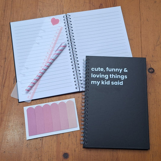 cute, funny & loving things my kids say A5 Notebook