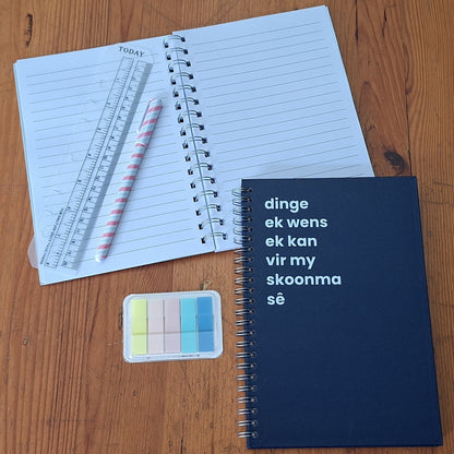 dinge ek wens ek kan vir my skoonma sê A5 Notebook