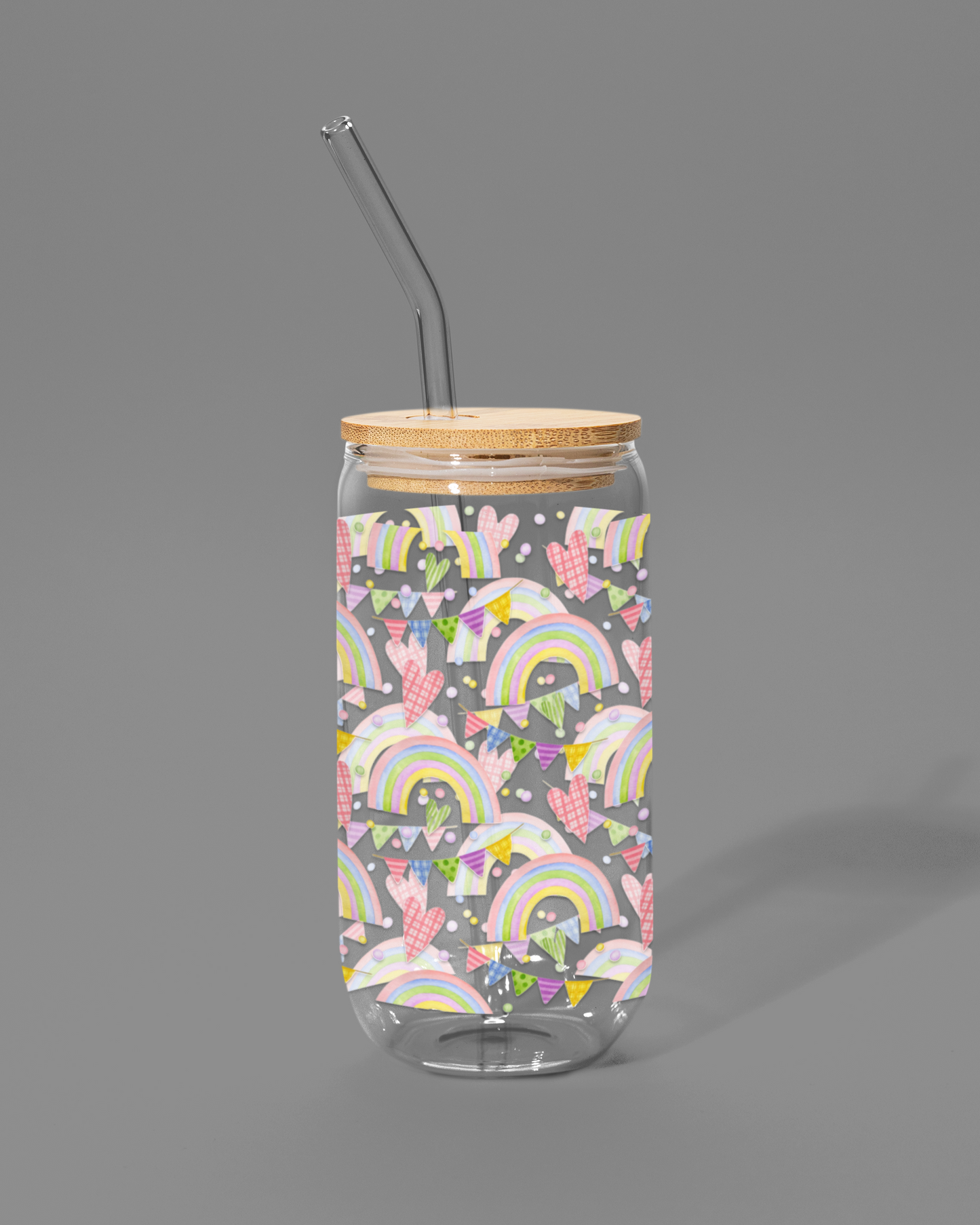 Party Rainbows | Libbey-style Glass Can