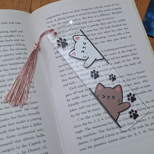 Peeking Cats | Acrylic Bookmark