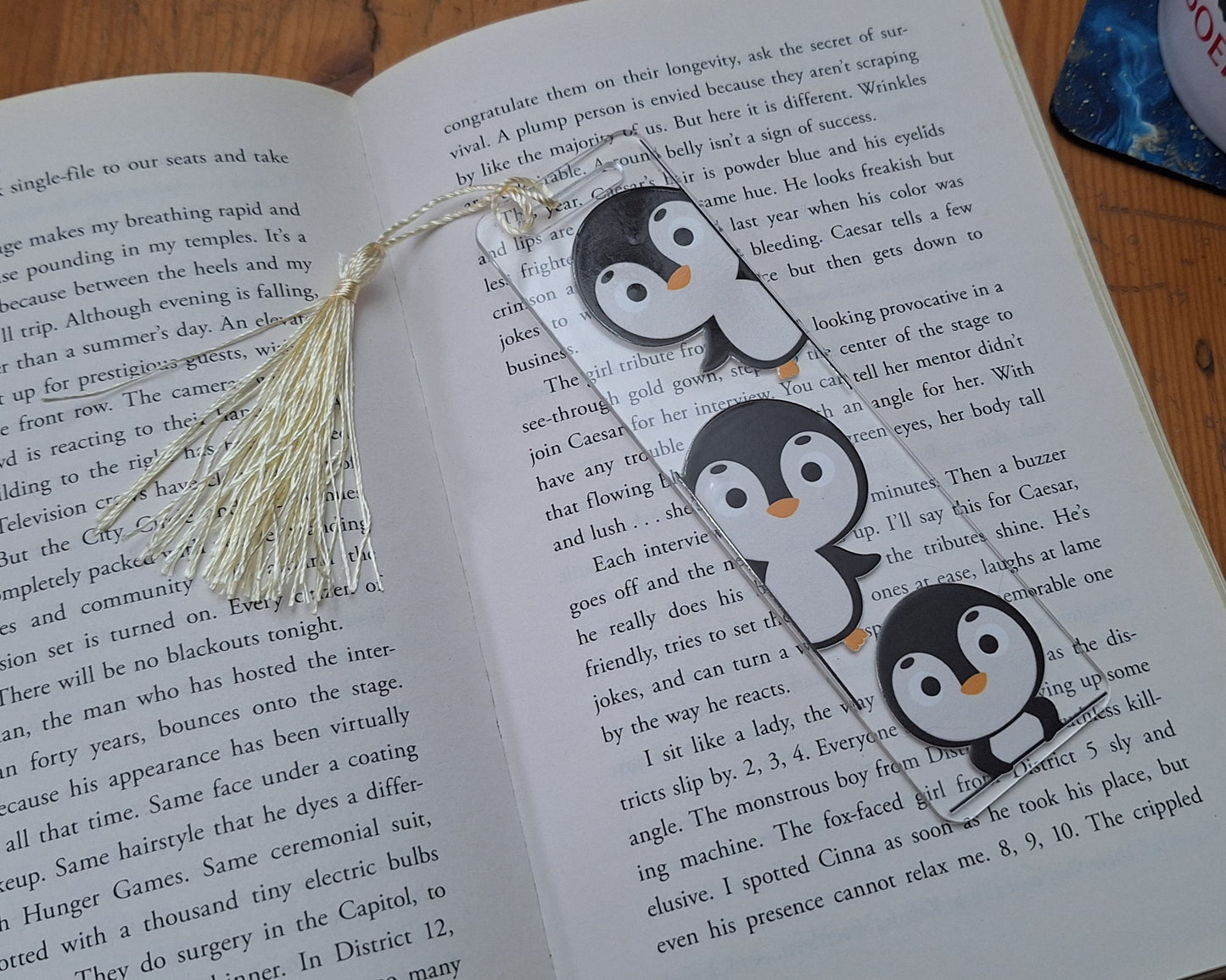 Peeking Penguins | Acrylic Bookmark