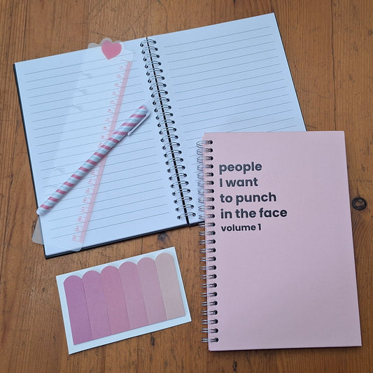 people I want to punch in the face A5 Notebook