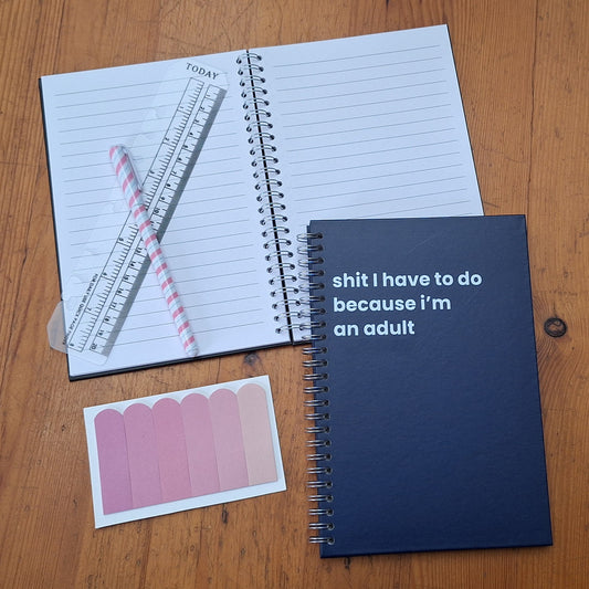 shit I have to do because I'm an adult A5 Notebook
