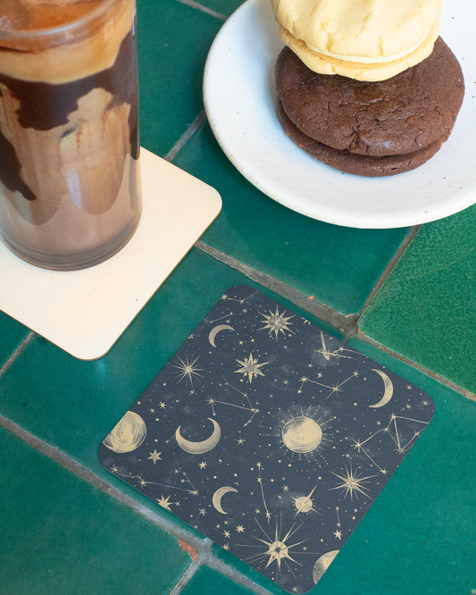Sun and Moon Square Coaster Set
