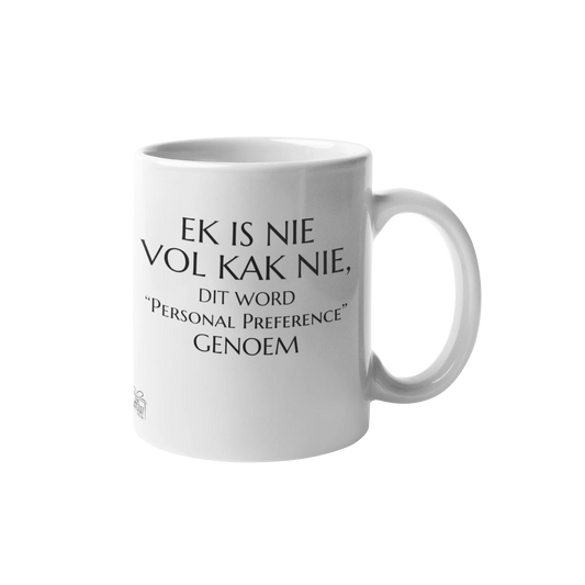 Ek is nie vol...